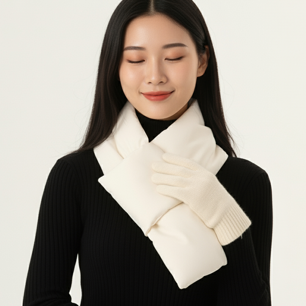 경량 패딩 목도리 머플러 방한 스카프 워머
