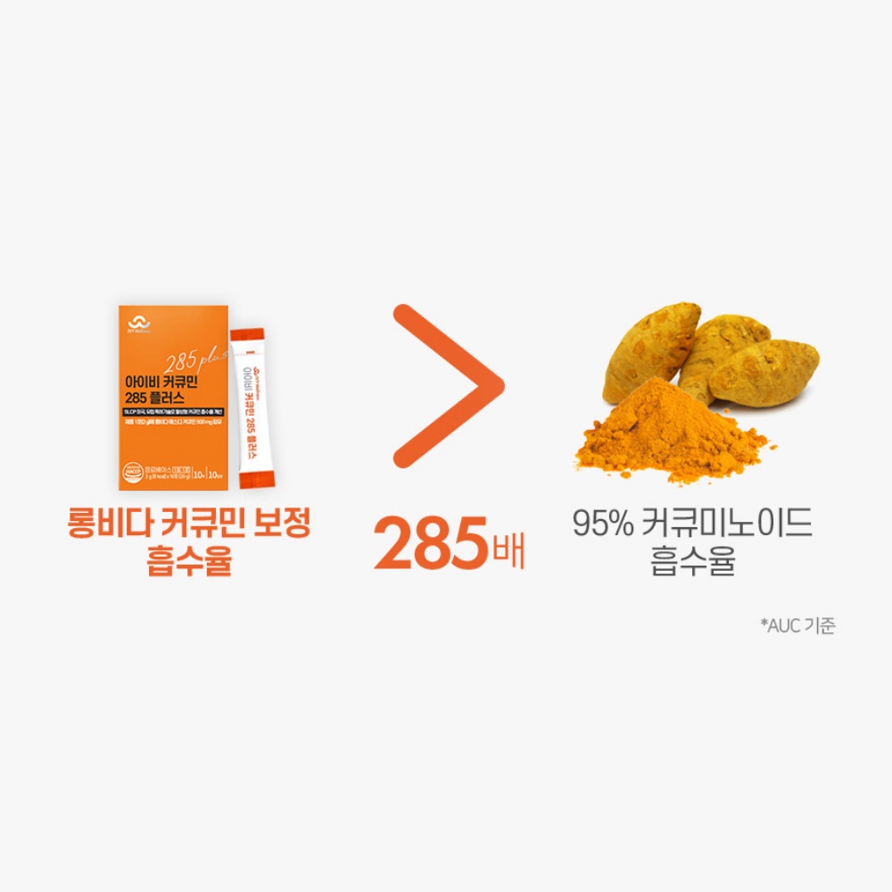 [국내 최대함량] 롱비다 커큐민 500mg 영양제 수용성 리포좀 강황 아이비커큐민 285 10포, 1개 이미지 8