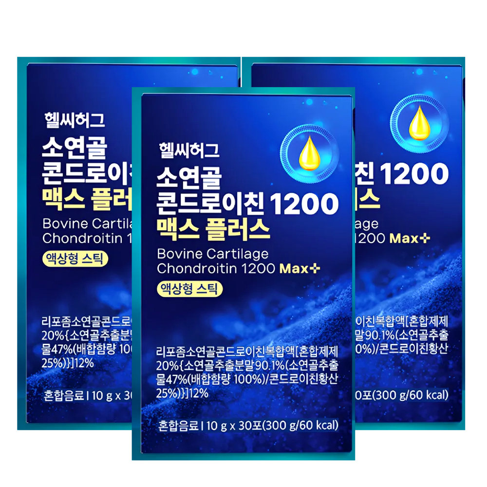 헬씨허그 소연골 콘드로이친 1200 맥스플러스 10g 30포, 3개 제품 이미지
