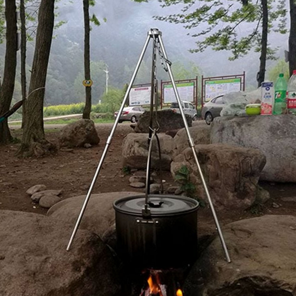 휴대용 캠핑 화로대 조리용 오븐 삼각대 바베큐대 - 메인 이미지