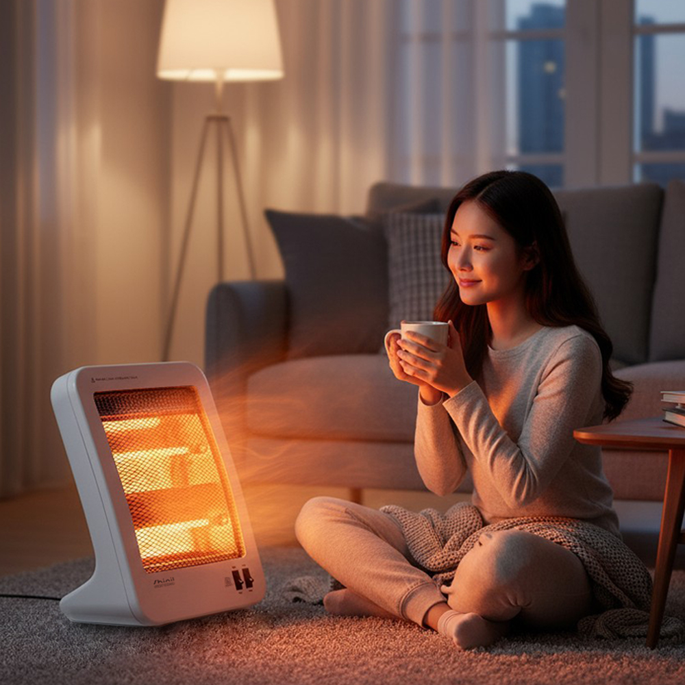 신일 전기히터 가정용 난로 미니 소형 사무실 발난로 온열기