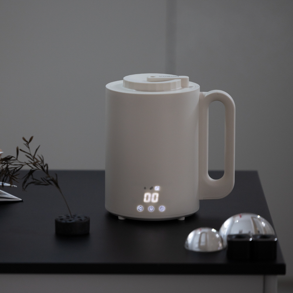 보본 미니 가열식 가습기 1.7L 스텐 원룸 자취 저소음 조용한 세척편한