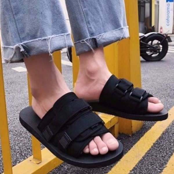 가벼운 더블 스트랩 슬리퍼 푹신한 데일리 슬리퍼 사무실 - 상품 이미지