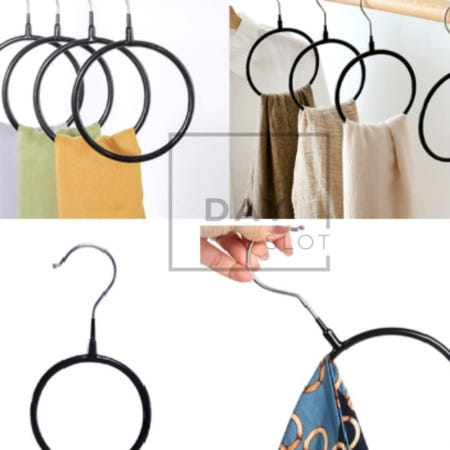 [트렌디프레소협력사]데이슬롯 원형 스카프걸이 링형 넥타이걸이 원형옷걸이