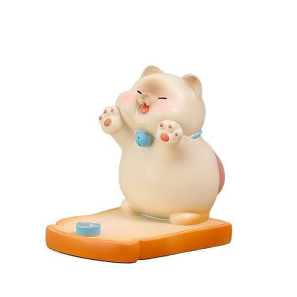 귀여운 고양이 스마트폰 거치대 휴대폰 고양이 핸드폰 거치대 탁상 - 메인 이미지