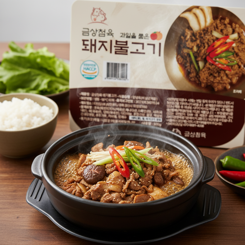 돼지불고기 금상첨육 수제 과일양념 간장불고기 500g 밥반찬 캠핑 밀키트 - 메인 이미지