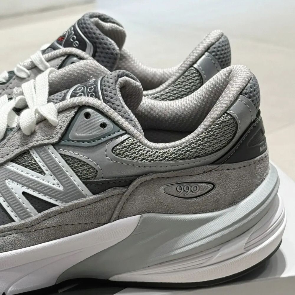 뉴발란스 990 V6 GS 우먼즈 캐슬락 그레이 GC990GL6 이미지 7