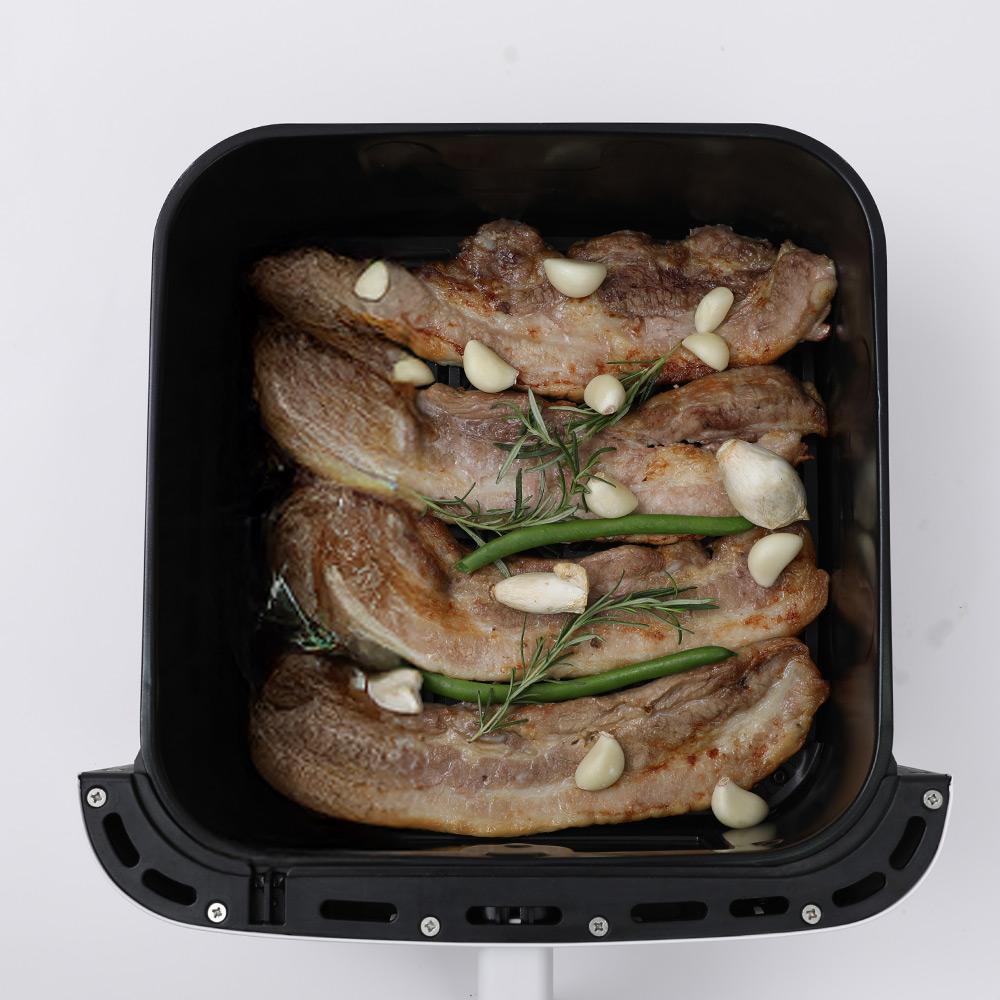 보아르 듀얼히팅 상하열선 에어프라이어 냉동피자 8L 바스켓 대용량 에어프라이기