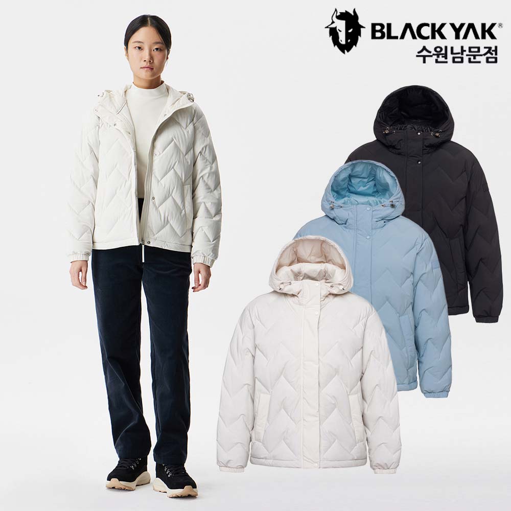 블랙야크 여성 겨울 경량 후드 점퍼 패딩 등산 후디 파르밧 다운자켓 - 상품 이미지