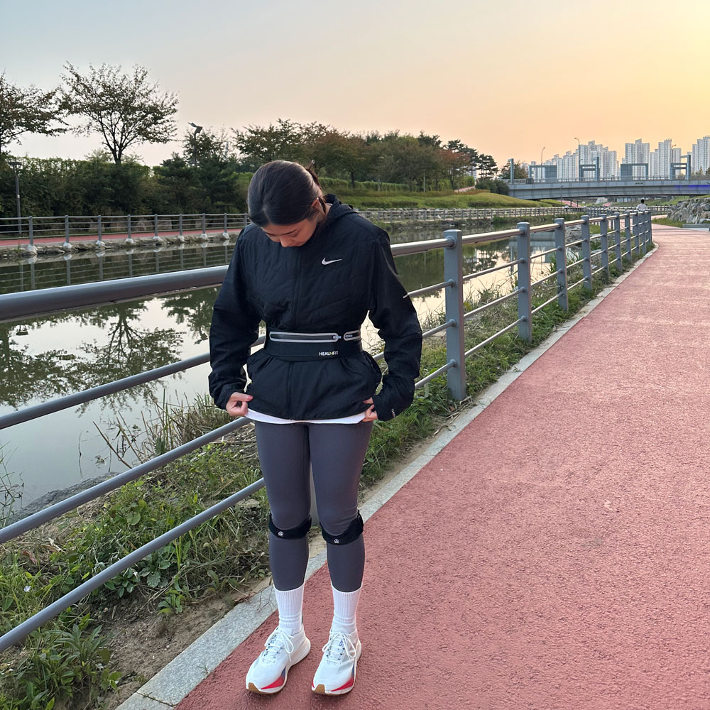 힐앤핏 러닝벨트 런닝가방 마라톤 준비물 러닝 허리밴드 휴대폰 보관 장비 - 상세 이미지 4