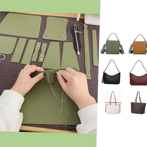 취미용 diy 가죽 가방 공예 가죽 가방 만들기 바느질 - 메인 이미지