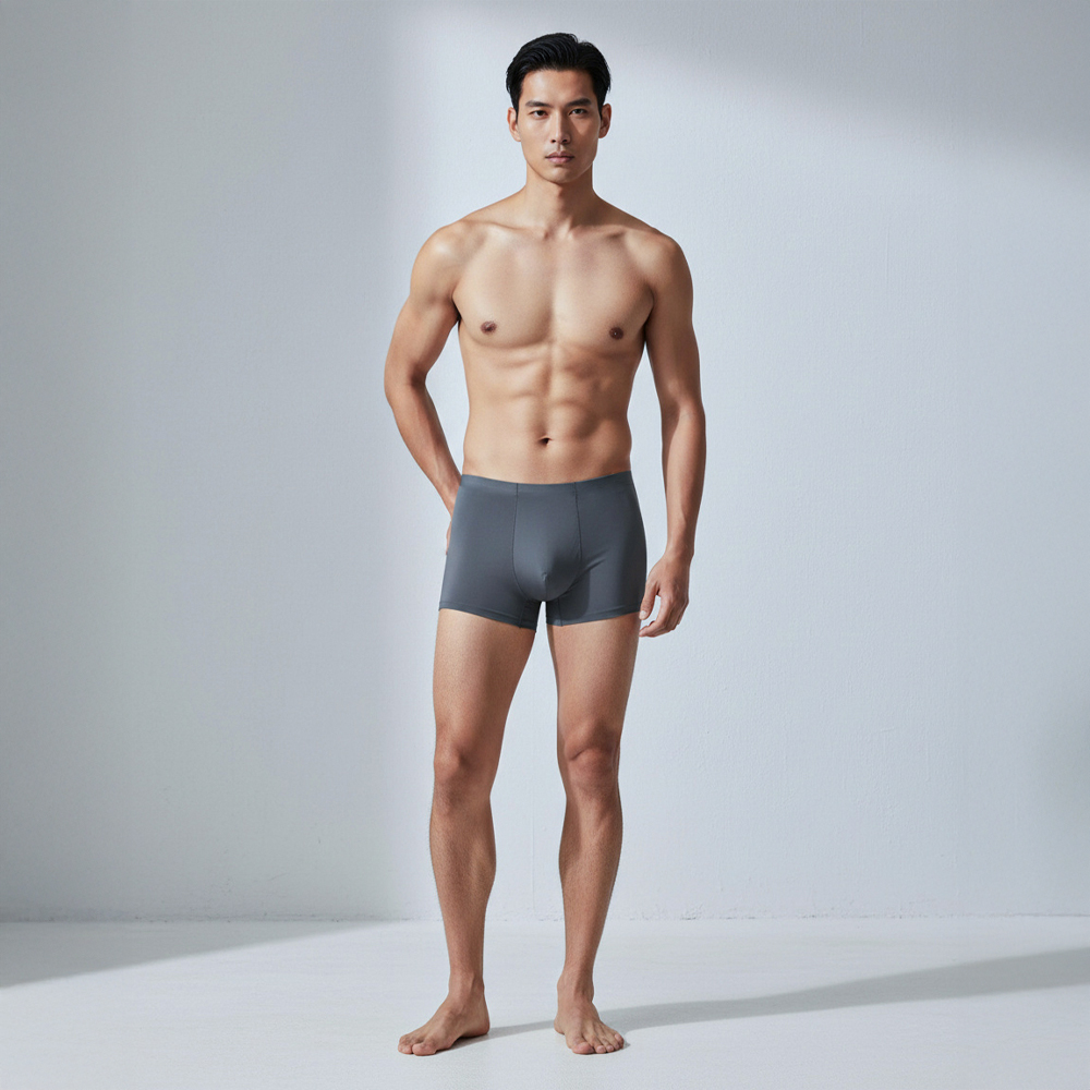 누모 남자팬티 사각팬티 땀띠 쿨링 무봉제 심리스 남성 드로즈 - 상품 이미지