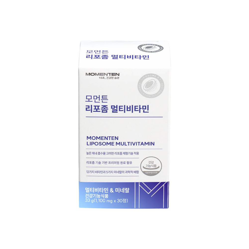 모먼튼 리포좀 멀티비타민 1개월 청소년 여성 남성 올인원 종합비타민 30정, 1개 - 상세 이미지 4