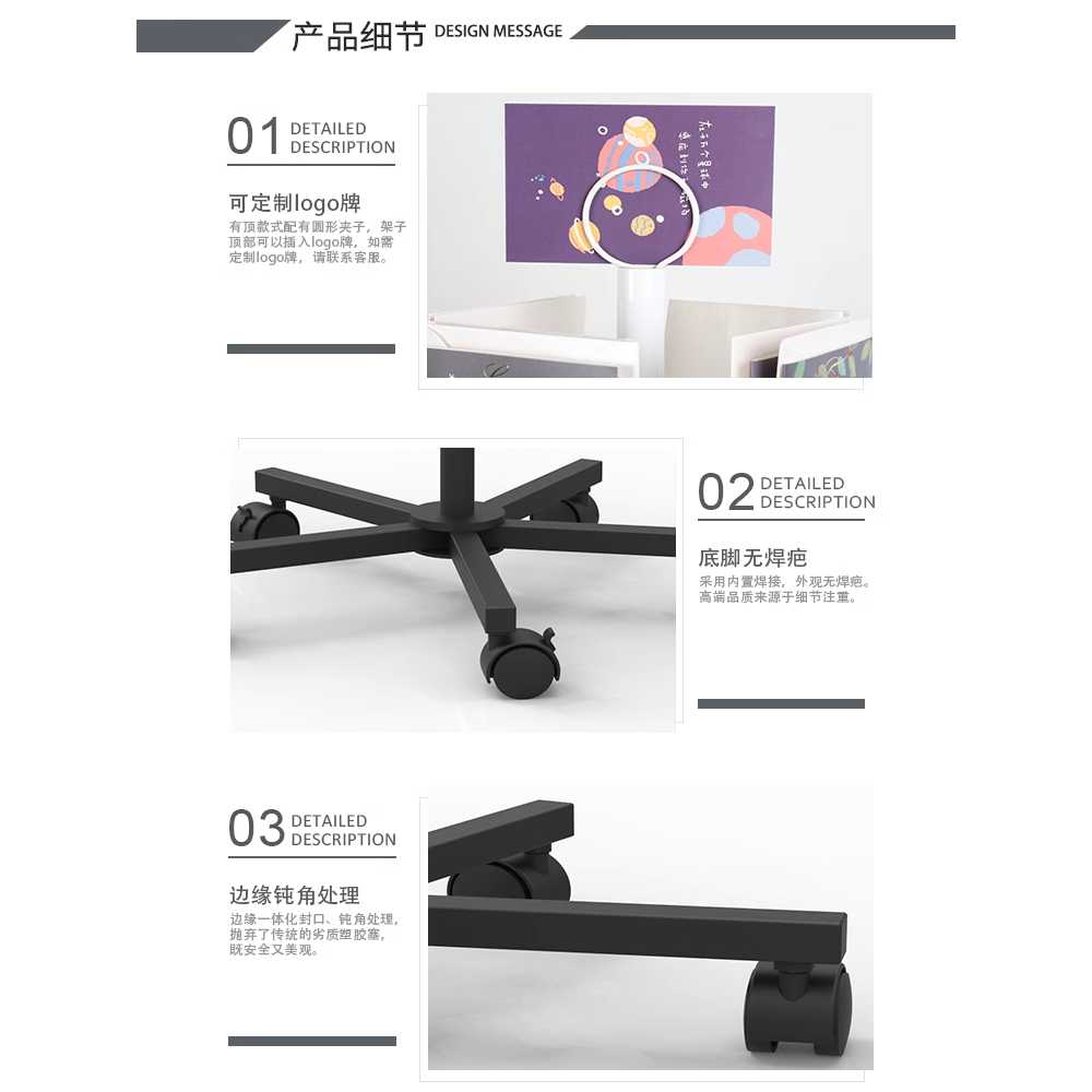 회전 비치대 엽서 서점 브로셔 디스플레이 스탠드 랙 - 상세 이미지 5