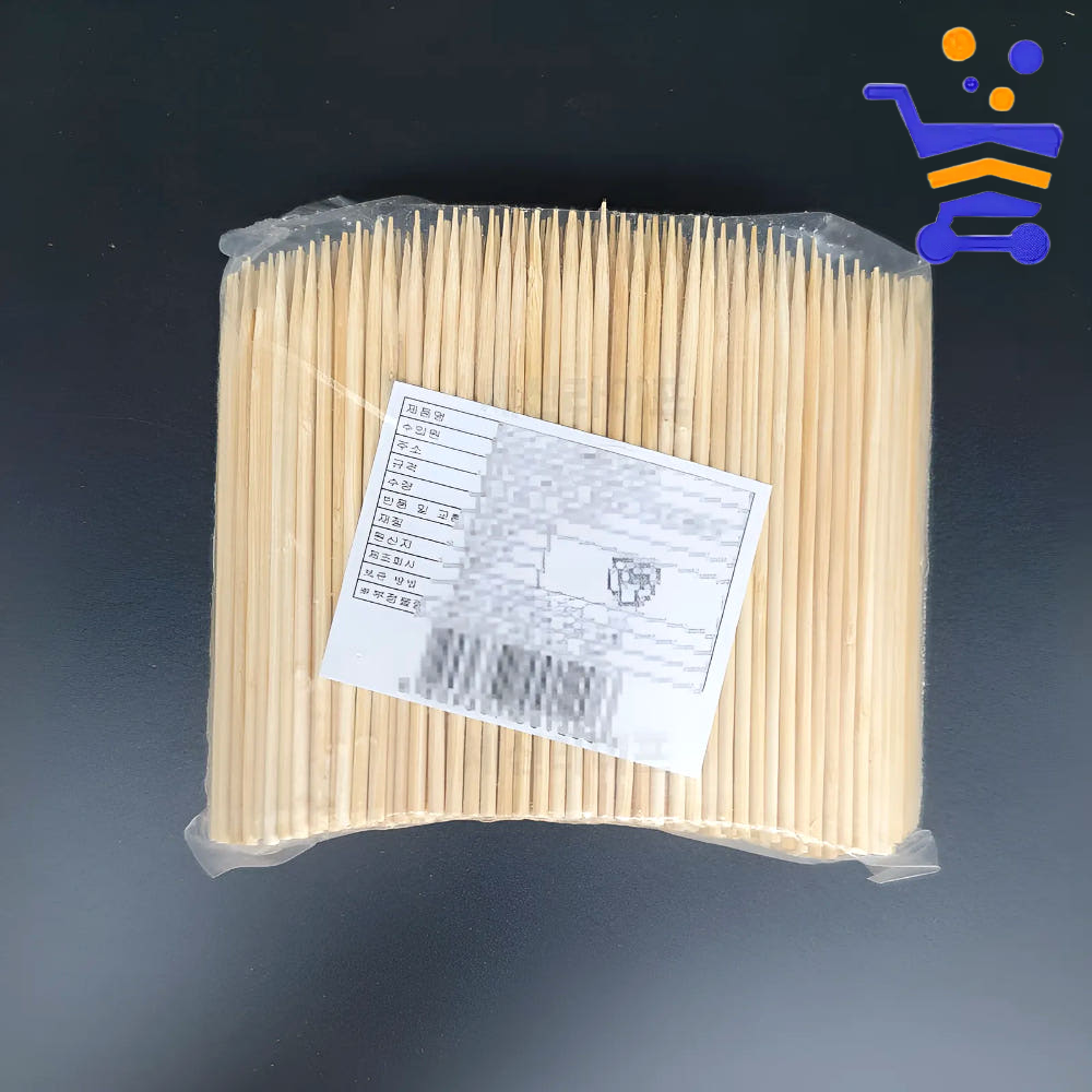 튼튼한 대나무 꼬지 꼬치 2.5mmx10cm 30,000개 1박스 대용량 업소용 나무 꼬치