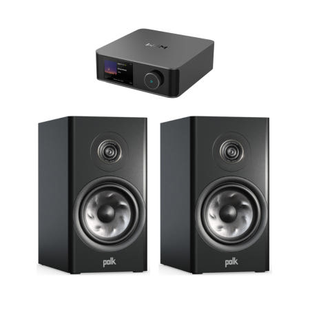 WiiM(윔) Amp Ultra + 폴크오디오 R100 오디오 스피커