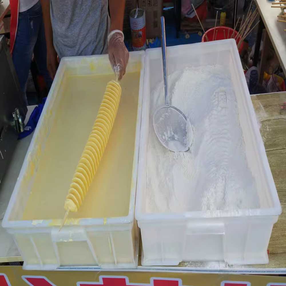 회오리감자 기계 회전 포테이토 꼬치 길거리 슬라이서 회오리감자 기계 - 상세 이미지 4