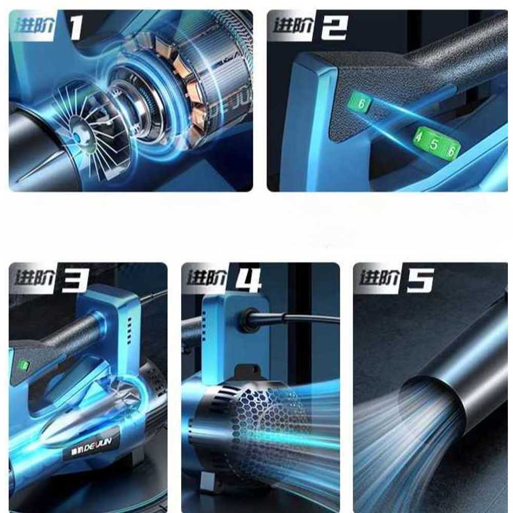 강풍 대포 송풍기 산업용 먼지 낙엽 청소 블로워 5600W-6단+3m - 상세 이미지 4