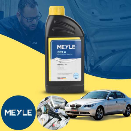 [자체제작]BMW E60 520i (07~10) (N46) MEYLE DOT4 브레이크오일 1L 제동액 자동차 브레이크액 독일산 고성능 프리미엄 오일 1병