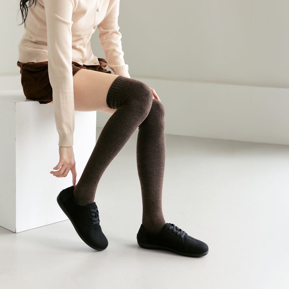 플렉시워커스 울 라이트 블랙 - KSNS 이론 기반 맨발신발 / 여성용