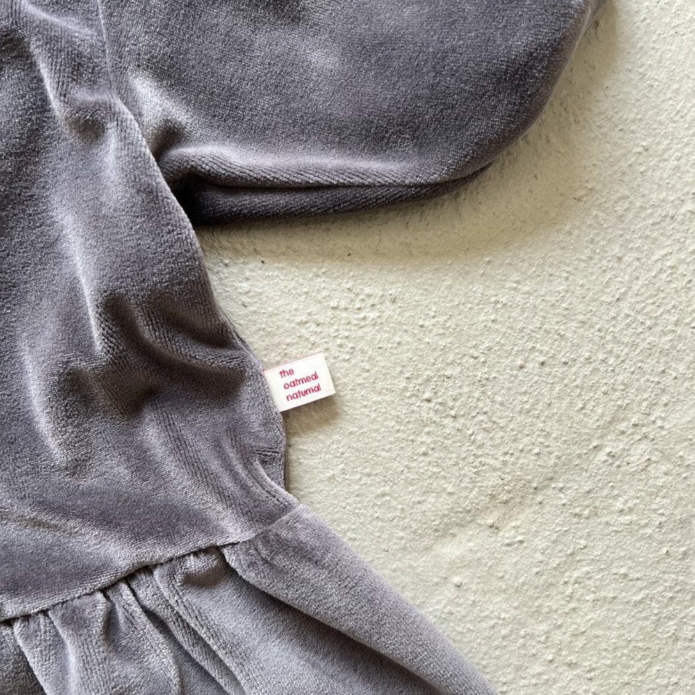 오트밀 벨루아원피스 아동 키즈 자매룩 XS-XL 이미지 6