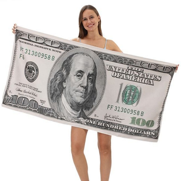 대형 달러 비치 타월 목욕타월 비치 타월 수영 해변