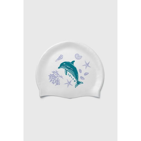 졸린 돌펑션 돌고래 실리콘 수모 수영모자 Jolyn Silicone Swim Cap (prints) - Dolfunction - 메인 이미지