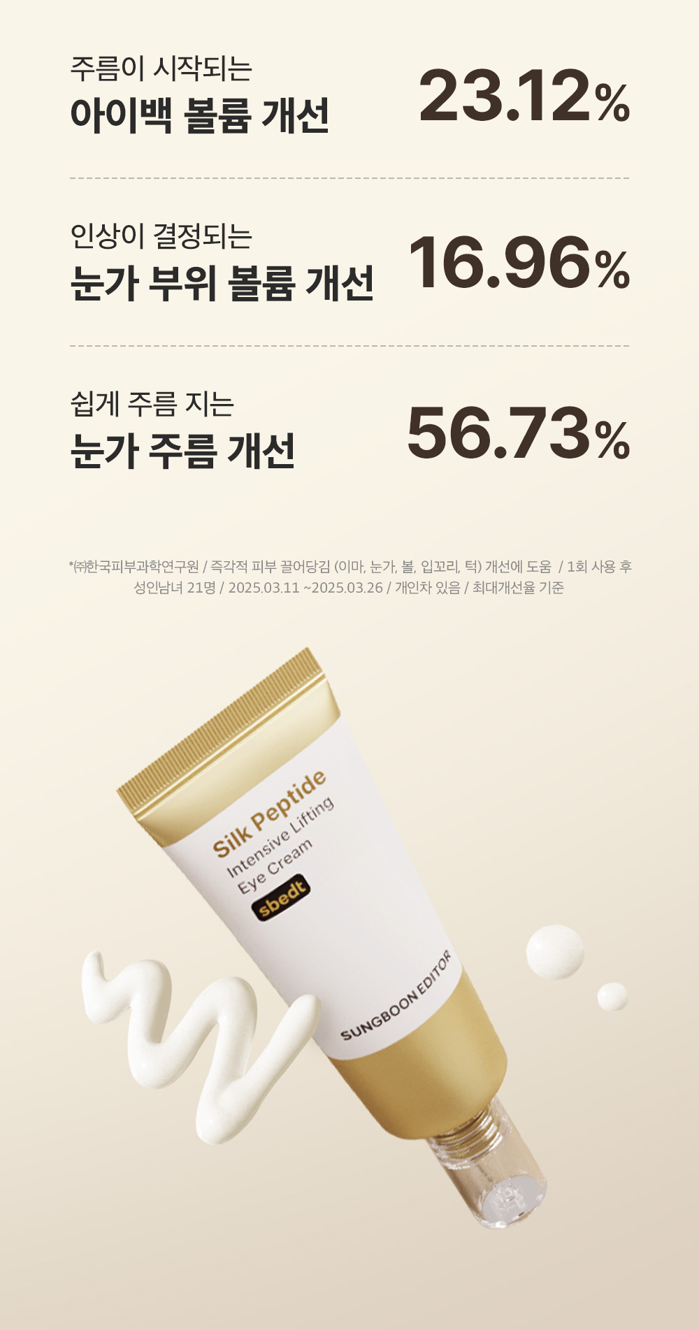 sungboon editor silk peptides eye cream