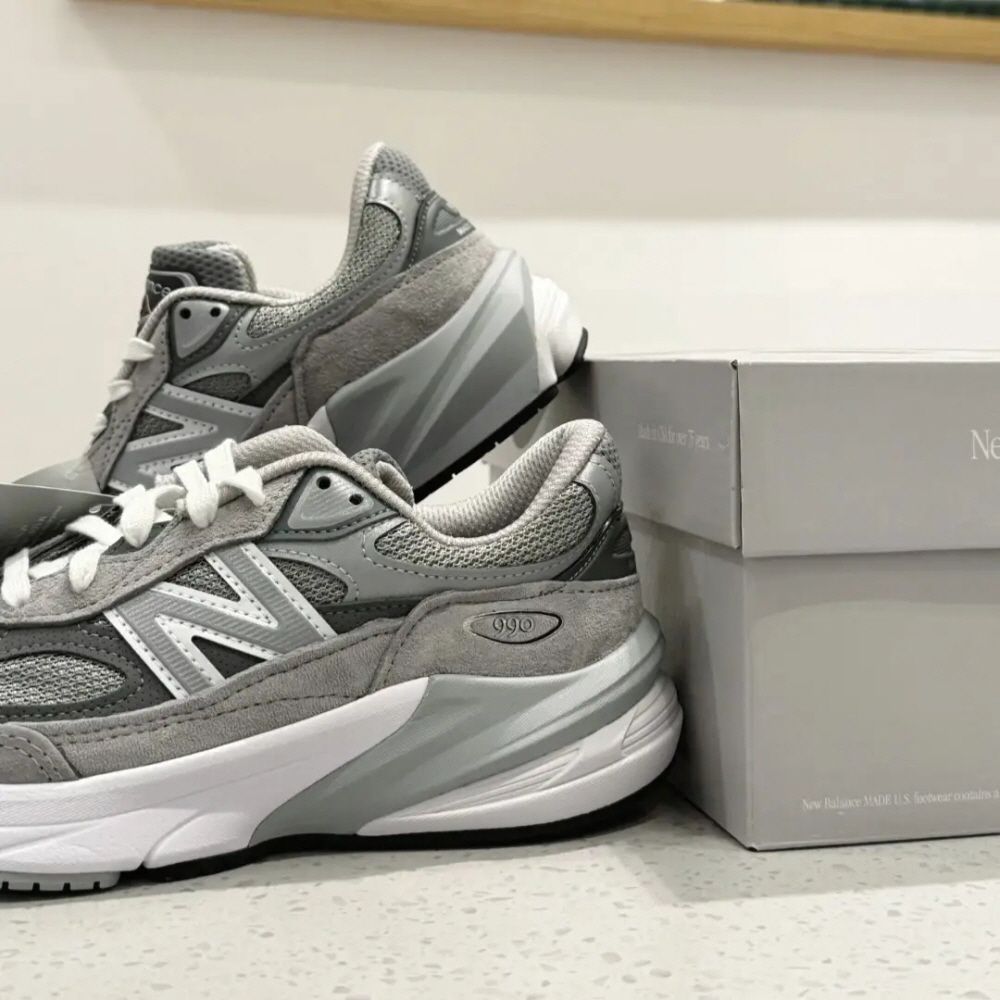 뉴발란스 990 V6 GS 우먼즈 캐슬락 그레이 GC990GL6 - 상세 이미지 4