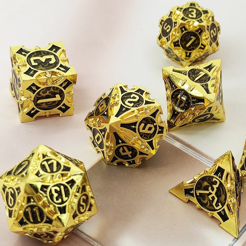 TRPG 20면체 주사위 보드게임 다면체 세트 테이블 알피지 롤플레잉 파스텔 디자인 별빛 - 상세 이미지 3