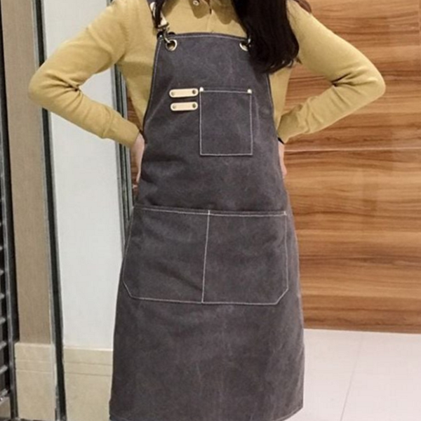 데일리 패브릭 앞치마 캔버스 바리스타 앞치마 가정용 주방