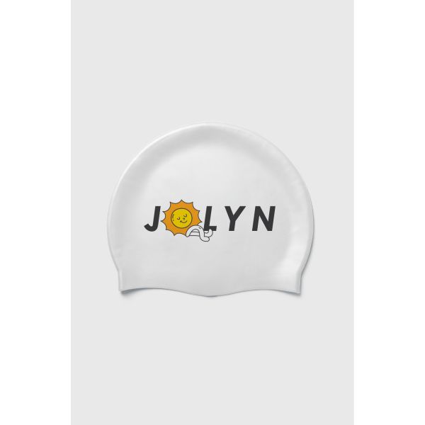 졸린 옐로우 썬 실리콘 수모 수영모자 Jolyn Silicone Swim Cap (prints) - Yellow Sun - 메인 이미지