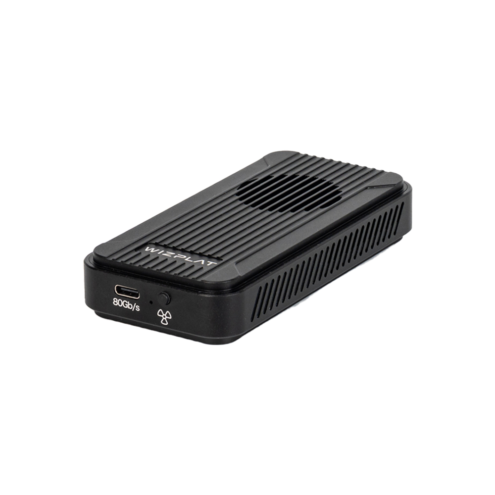위즈플랫 TUB580 PRO 썬더볼트 5 80G NVMe M.2 외장SSD 외장하드 케이스 - 상품 이미지