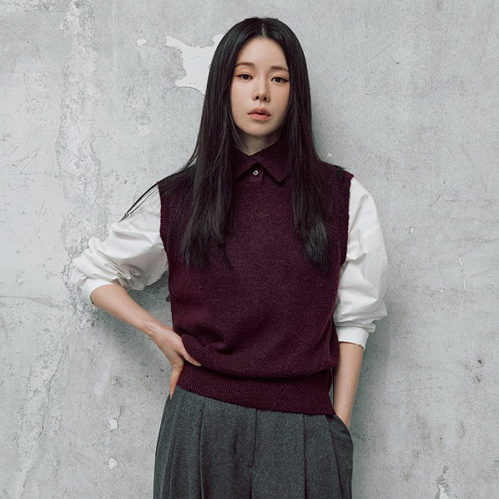 25FW 울혼방 카라 버튼업 베스트 1종 - 상품 이미지