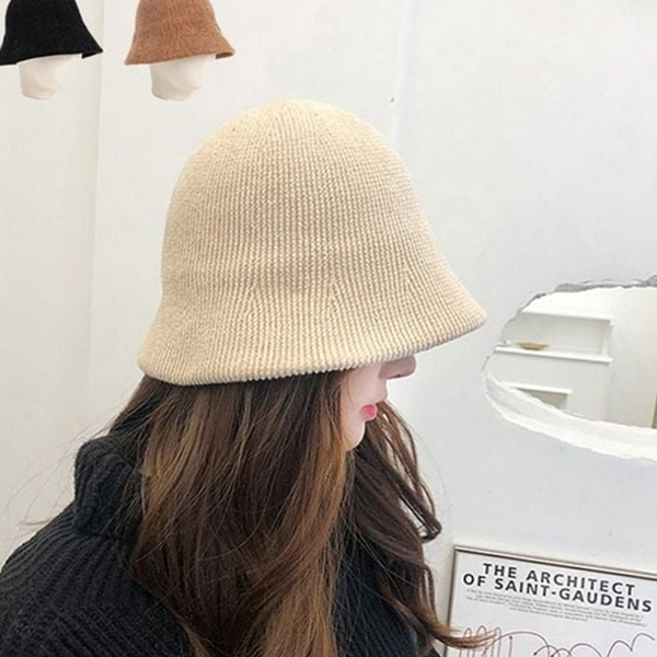 코듀로이 여성 버킷 햇 데일리 여자 버킷 햇 벙거지 사파리 - 메인 이미지
