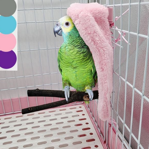 포근한 앵무새 방한 포치 따뜻한 앵무새 겨울 집