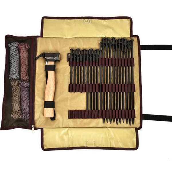 고정 캠핑 망치 팩 세트 스틸 단조팩 세트