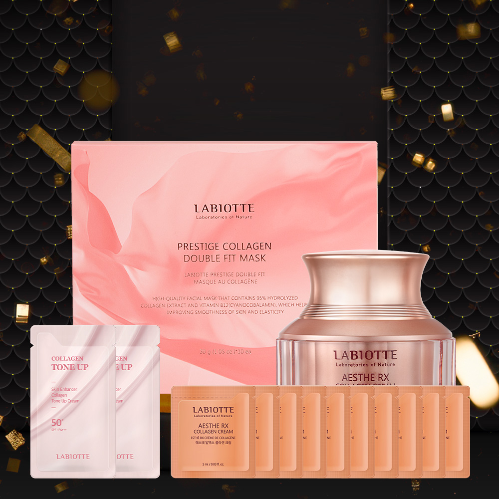 라비오뜨 프레스티지 콜라겐 탄력케어 더블핏 마스크 X 50매 + 에스테 크림 50ml - 상품 이미지