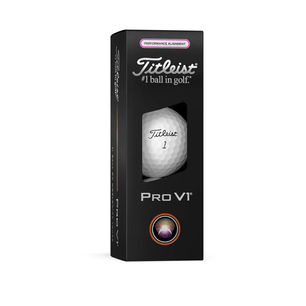 타이틀리스트 골프공 2025년 PRO V1 AIM 퍼포먼스 핑크라인 아쿠쉬네트코리아 - 상세 이미지 4