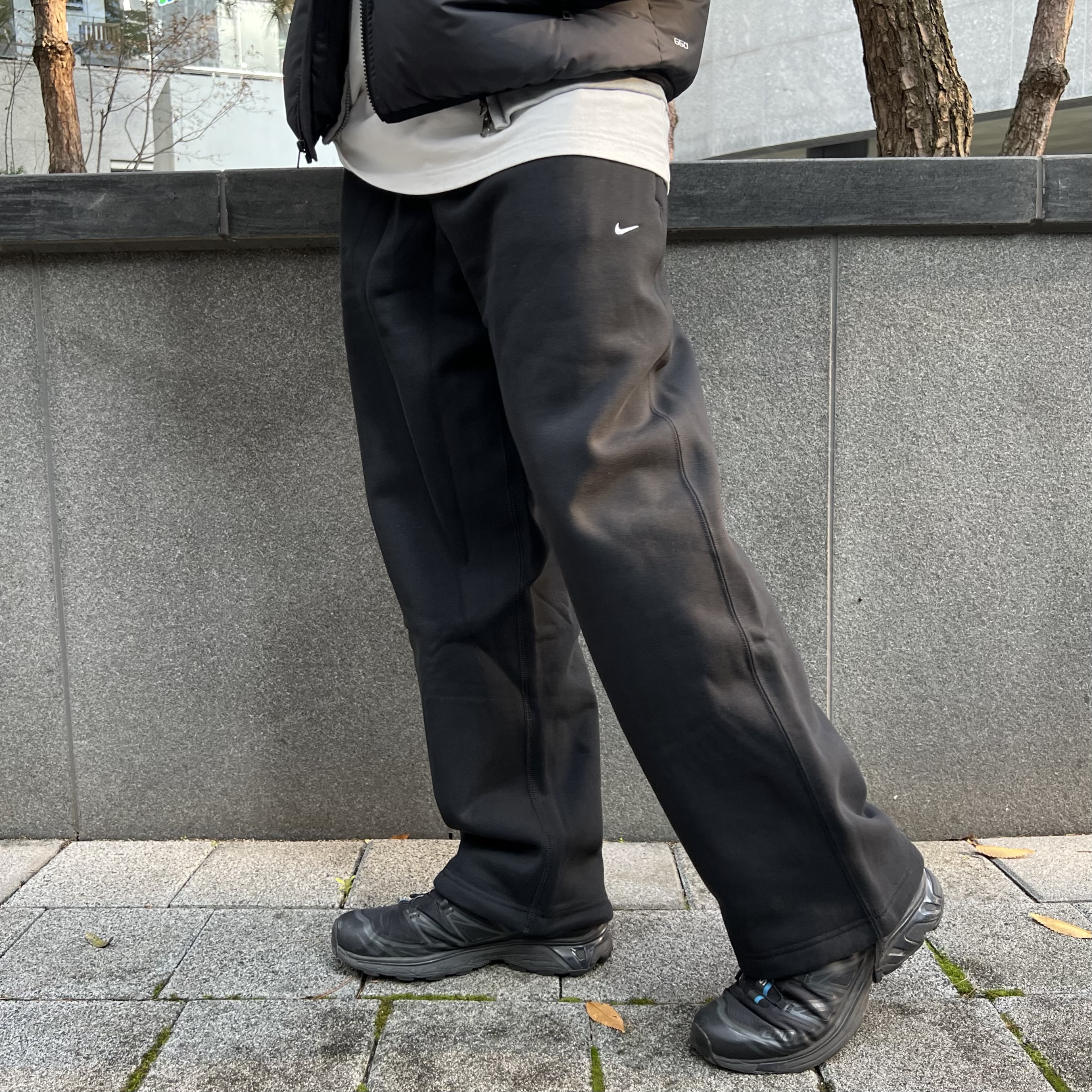 나이키 플리스 기모 팬츠 스트레이트핏 겨울 후리스 츄리닝 제품 이미지