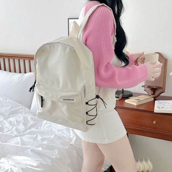 캐주얼 대학생 백팩 가벼운 나일론 백팩 데일리 캠퍼스 - 상품 이미지