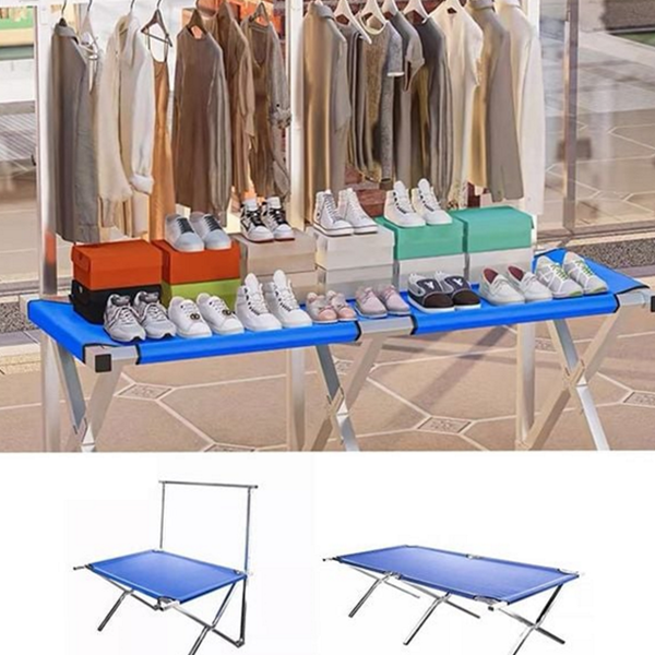 이동식 노점 접이식 가판대 휴대용 접이식 가판대 진열대 철제 - 메인 이미지