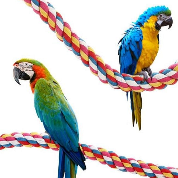 컬러 앵무새 횃대 코튼 앵무새 새장 장난감 반려조