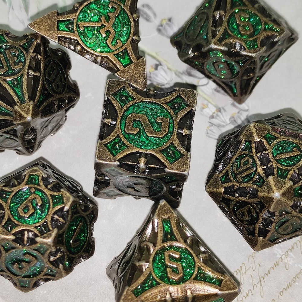 TRPG 20면체 주사위 보드게임 다면체 세트 테이블 알피지 롤플레잉 파스텔 디자인 별빛 - 상세 이미지 4
