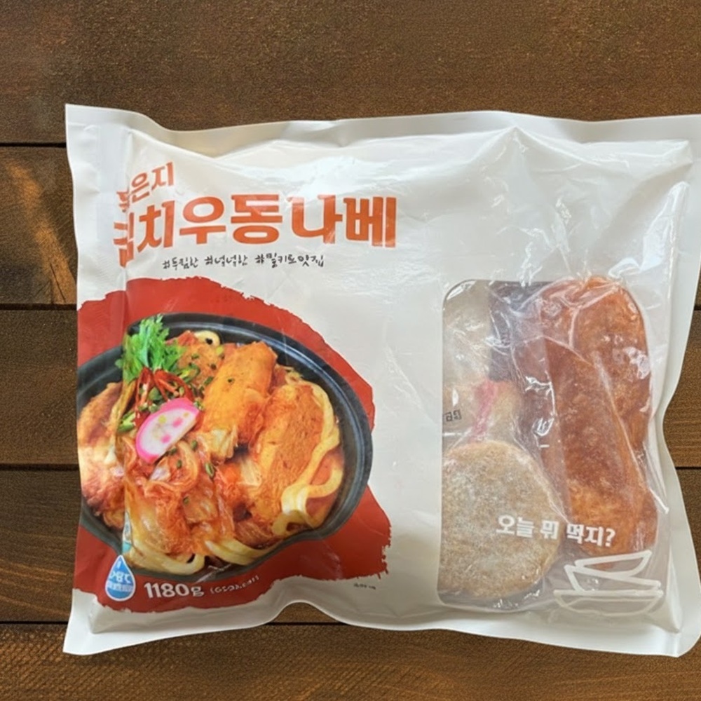 얼큰한 묵은지 김치 우동나베 1180g 오뎅 전골 - 상세 이미지 2