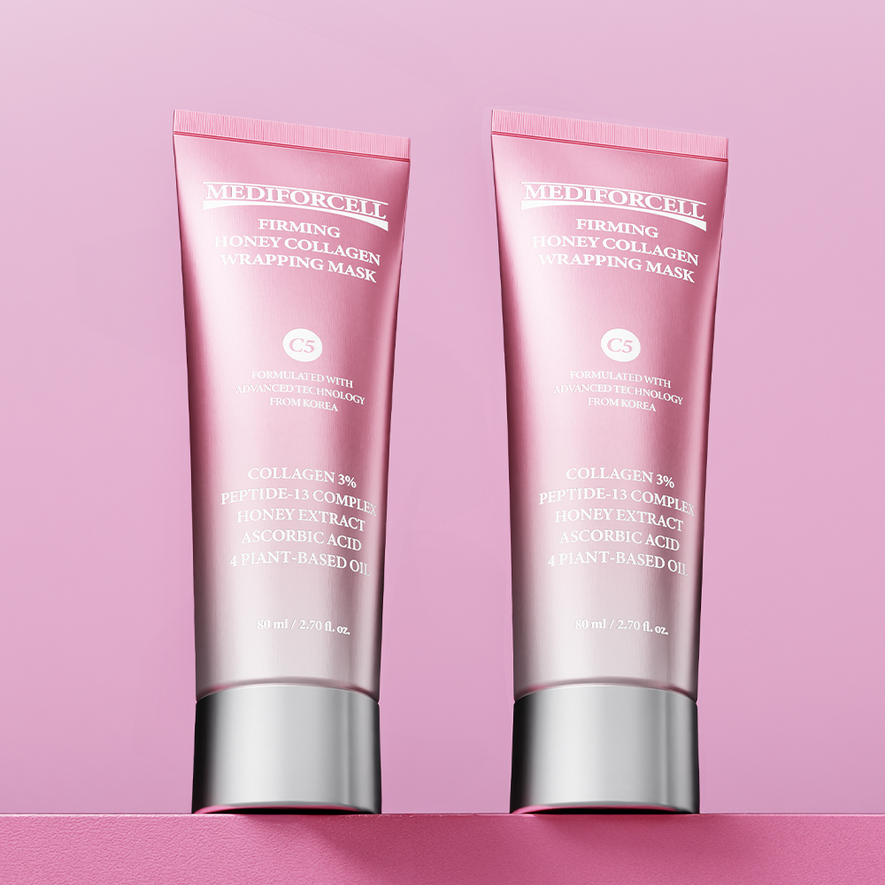 메디포셀 퍼밍 허니 콜라겐 랩핑 마스크 80ml, 2개 - 메인 이미지
