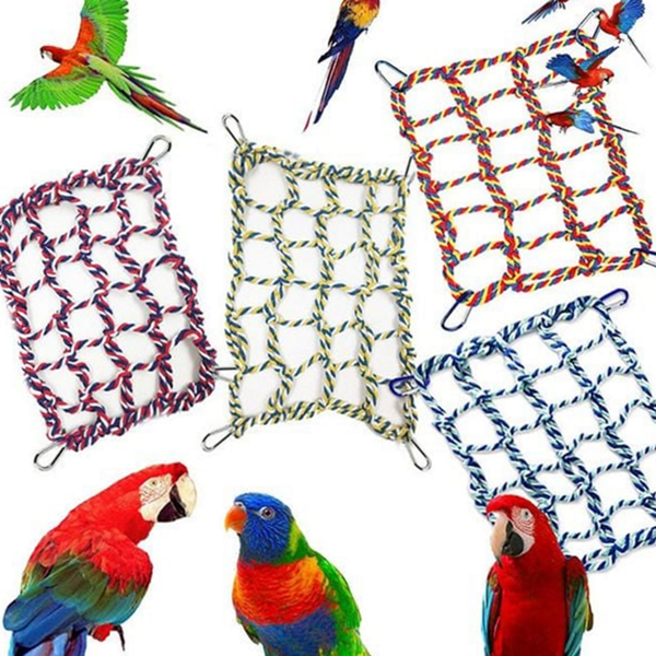 코튼 앵무새 놀이터 밧줄 앵무새 새그물 사다리 운동