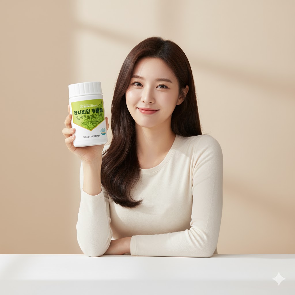 국내산 와사비잎 추출물 와사비 600mg 60정 - 메인 이미지