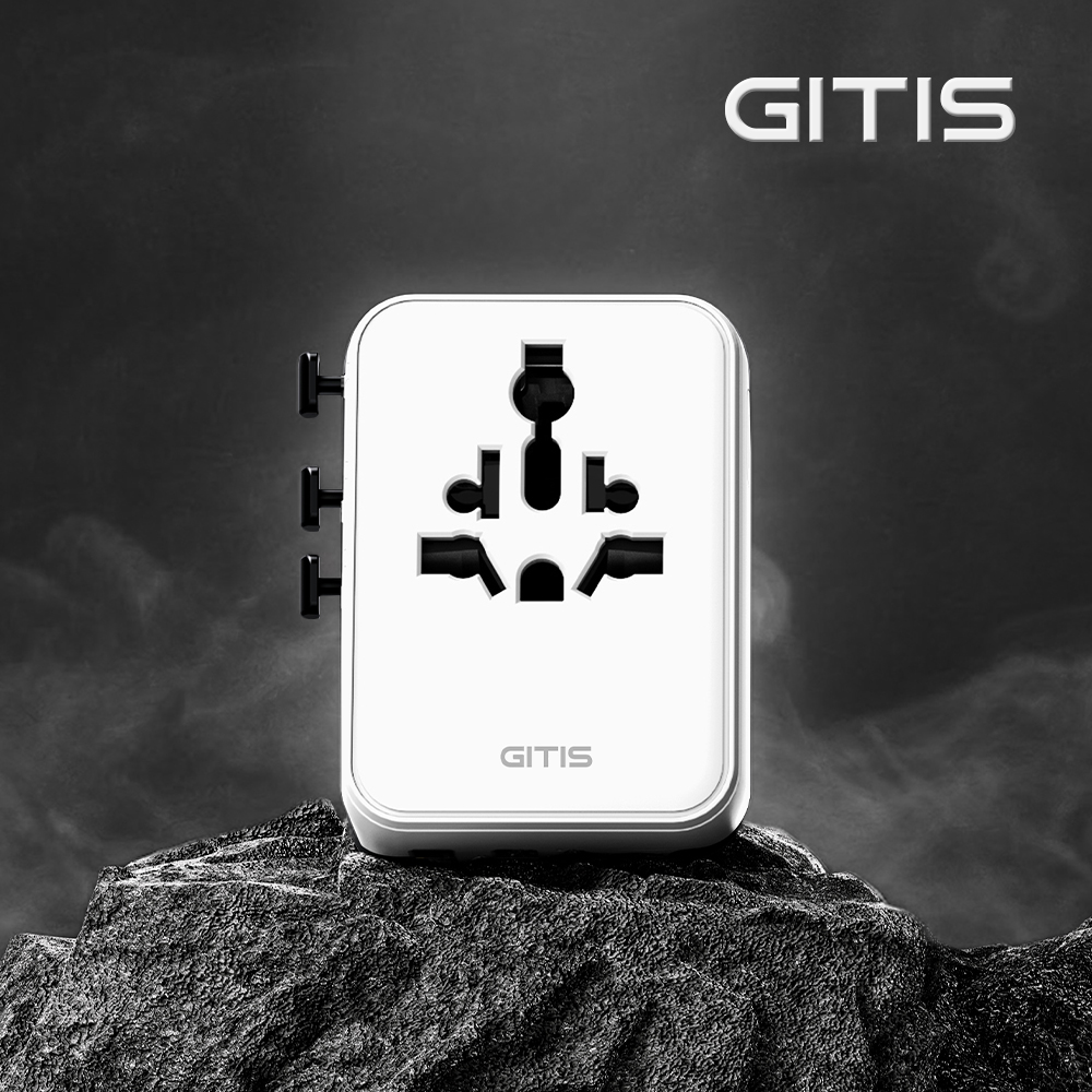 지티스 PD100W 여행용 멀티어댑터 해외 콘센트 전세계 초고속 110V 멀티탭 - 상품 이미지