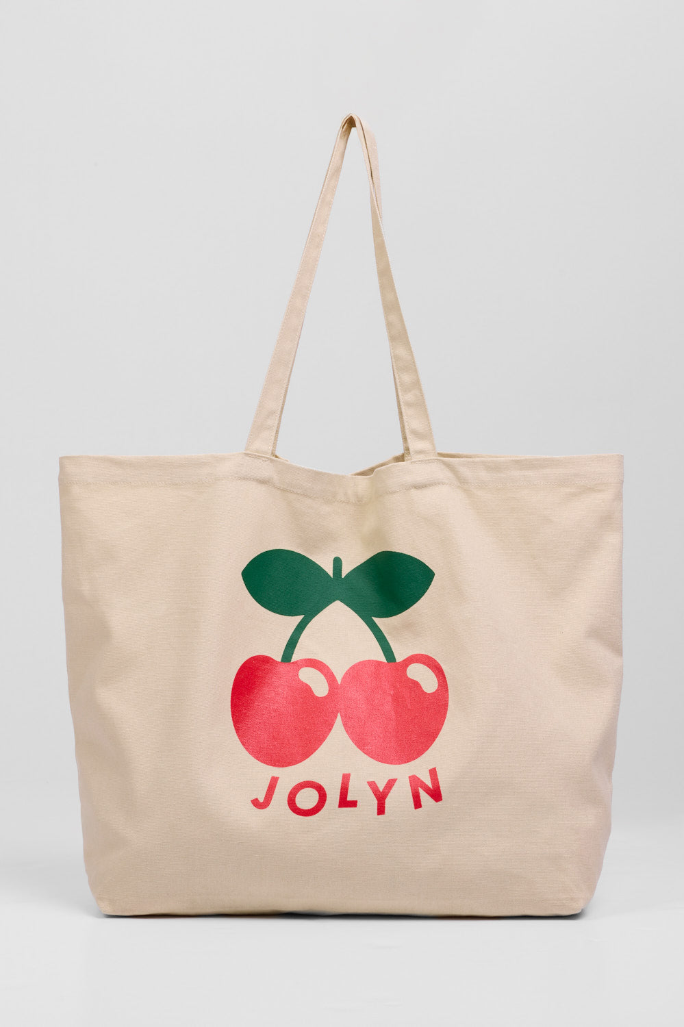 졸린 오버사이즈 토트 백 레드 체리 Jolyn Canvas Oversized Tote Bag Red Cherry SO006 - 상품 이미지